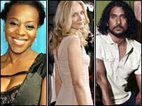 Marianne Jean-Baptiste in Without Trace, Joely Richardson in Nip/Tuck and Naveen Andrews in Lost